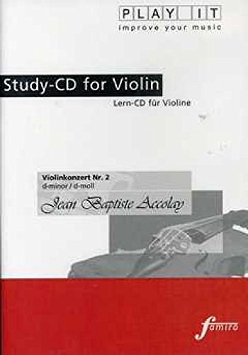 Study-CD for Violin - Violinenkonzert Nr.2,d-Moll von Fmr Digital - Famiro Records (Media Arte)