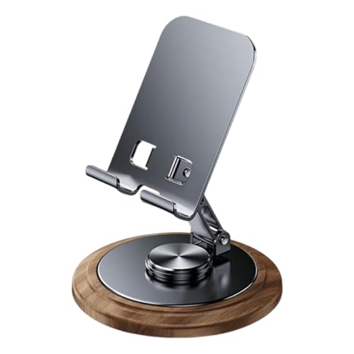 Handyständer – Verstellbarer Smartphone-Tischständer, Tischhalterung | 360 Grad Drehbare Handyhalterung Aus Metall Mit Holzsockel, Schreibtischzubehör Für Arbeitszimmer, Bibliothek, Flugzeug Und Schla Handyständer – Verstellbarer Smartphone-Tischständer, Tischhalterung | 360 Grad Drehbare Handyhalterung Aus Metall Mit Holzsockel, Schreibtischzubehör Für Arbeitszimmer, Bibliothek, Flugzeug Und Schla von Fmzrbnih