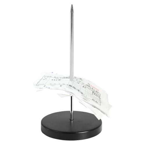 Schreibtisch-Quittungshalter – Verchromter Karo-Spindelhalter, Restaurant-Tickethalter | Mehrzweck-Schreibtischstangen-Papierhalter, Spike-Stick-Scheingabel Für Restaurant, Büro, Küche, (5,51 X 2,68 Z Schreibtisch-Quittungshalter – Verchromter Karo-Spindelhalter, Restaurant-Tickethalter | Mehrzweck-Schreibtischstangen-Papierhalter, Spike-Stick-Scheingabel Für Restaurant, Büro, Küche, (5,51 X 2,68 Z von Fmzrbnih