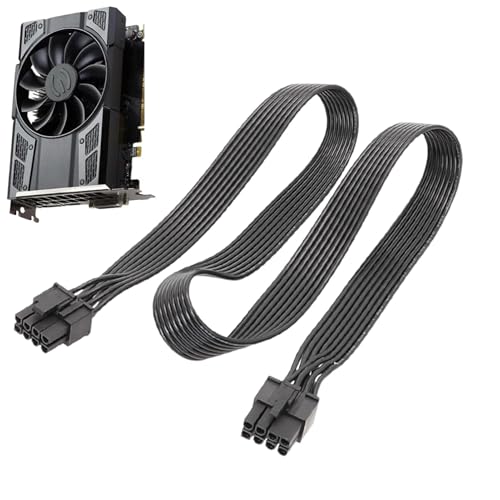 VGA-Stromversorgungskabel – Grafikkarten-Stromkabel, 8-poliges PCIe-Kabel | VGA-Grafikverlängerungskabel, VGA-Stromadapterkabel, VGA-Stromversorgungsanschluss Für 8-polige 8p Auf 6+2p Flat von Fmzrbnih