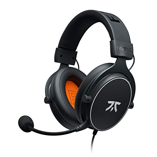 Fnatic React Gaming Headset für E-Sports mit 53-mm-Treibern - Metallrahmen, Präziser Stereo-Sound, Abnehmbares Broadcast Mikrofon, 3,5-mm Klinke, Kompatibel mit PC, PS4, PS5, Xbox ONE, Xbox Series X von Fnatic