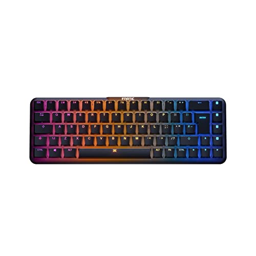 Fnatic STREAK65 LP Black | Compact RGB Gaming Mechanical Keyboard Speed Switches | PBT Doubleshot Keycaps 65% Layout (60 65 Percent) Low Profile Esports Keyboard (Intl. US ISO Layout, QWERTY) von Fnatic