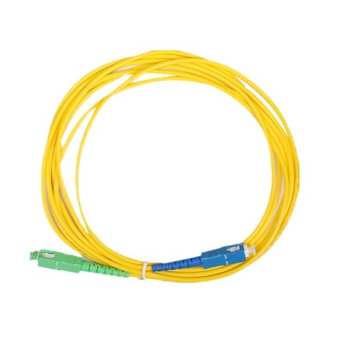 Fnfhsa 10 Stück Glasfaser-Patchkabel SC/-SC/UPC, 2 Meter Länge, Singlemode-Simplex-Durchmesser, Optischer PVC-Jumper von Fnfhsa
