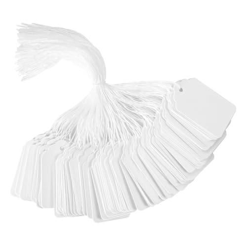 Fnfhsa 1000 Stück Preisschilder mit Schnur, 4,5 X 2,8 cm, Hängeetiketten mit Schnur, Namensschilder für und Kleidung Fnfhsa 1000 Stück Preisschilder mit Schnur, 4,5 X 2,8 cm, Hängeetiketten mit Schnur, Namensschilder für und Kleidung von Fnfhsa