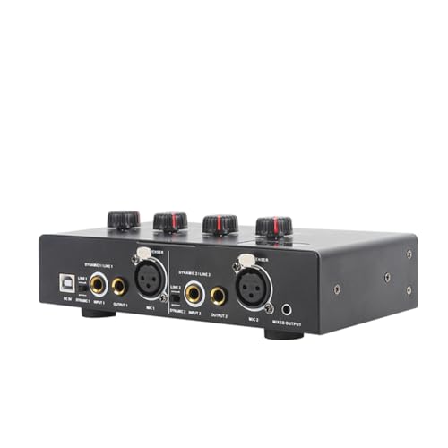 Fnfhsa 48 V Dynamisches Mikrofon, Kondensatormikrofon, Verstärker, Audio, 48 V Phantomspeisung, Aufladen für Live-Soundkarten-Lautsprecher B von Fnfhsa