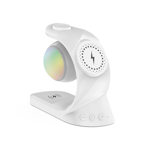 Fnfhsa 5-in-1-Bluetooth-Lautsprecher, Magnetisches Kabelloses Ladegerät, 15 W, Schnelles Aufladen für Uhren, Kopfhörer für Universelles Mobiltelefon, Fnfhsa 5-in-1-Bluetooth-Lautsprecher, Magnetisches Kabelloses Ladegerät, 15 W, Schnelles Aufladen für Uhren, Kopfhörer für Universelles Mobiltelefon, von Fnfhsa