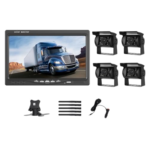 Fnfhsa 7-Monitor, 1080P HD, DVR-Aufnahme, Rückfahrkamera für, Bus, Wohnmobil, Anhänger, Bagger, Rückfahrbild, 12-V-36-V-Display Fnfhsa 7-Monitor, 1080P HD, DVR-Aufnahme, Rückfahrkamera für, Bus, Wohnmobil, Anhänger, Bagger, Rückfahrbild, 12-V-36-V-Display von Fnfhsa