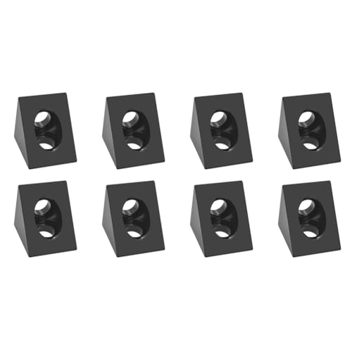 Fnfhsa 90 Grad Winkelhalter Verbinder für CNC & 3D-Drucker DIY V-Slot Schwarz Ecke für 2020 Aluminiumprofil 8 Stück von Fnfhsa