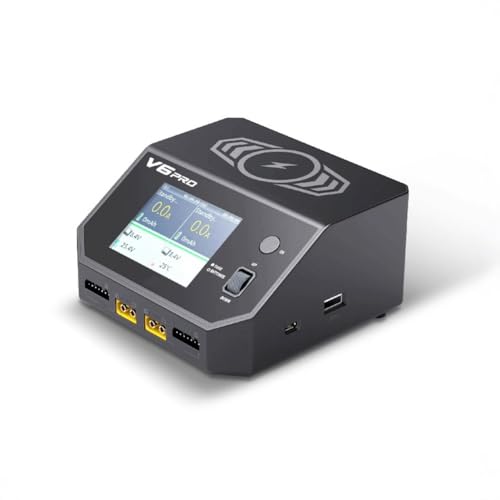 Fnfhsa Batterie-Balance-Ladegerät-Entlader 700W 32A Unterstützung Kabelloses Laden für RC-Auto FPV Racing Drohne EU-Stecker Fnfhsa Batterie-Balance-Ladegerät-Entlader 700W 32A Unterstützung Kabelloses Laden für RC-Auto FPV Racing Drohne EU-Stecker von Fnfhsa