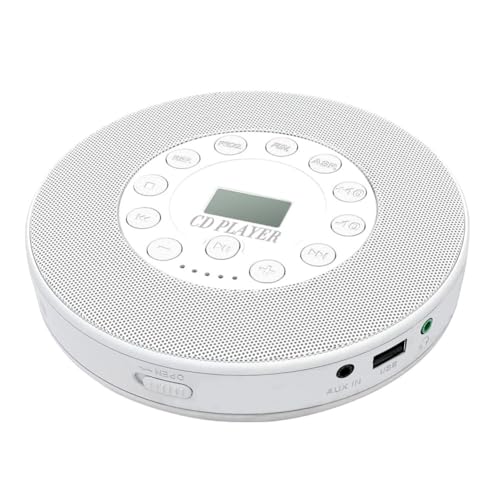 Fnfhsa Bluetooth-CD-Player, Tragbares Stereo-Soundsystem, Wiederaufladbar, Wiedergabe Von CD/CD-R/CD-RW/MP3, USB, AUX-in, Kopfhöreranschluss Fnfhsa Bluetooth-CD-Player, Tragbares Stereo-Soundsystem, Wiederaufladbar, Wiedergabe Von CD/CD-R/CD-RW/MP3, USB, AUX-in, Kopfhöreranschluss von Fnfhsa