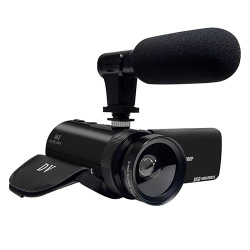 Fnfhsa DV Videorecorder Camcorder-Audioaufnahme mit Mikrofon Digitalzoom-Videokamera-Maschine zum Aufnehmen Von Vlogs EU-Stecker von Fnfhsa