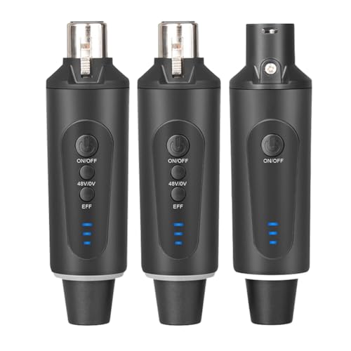 Fnfhsa Drahtloses Mikrofonsystem, Drahtloser Sender und Empfänger, XLR-Mikrofonkonverter-Adapter, Automatisches Mikrofon für Kondensator Fnfhsa Drahtloses Mikrofonsystem, Drahtloser Sender und Empfänger, XLR-Mikrofonkonverter-Adapter, Automatisches Mikrofon für Kondensator von Fnfhsa
