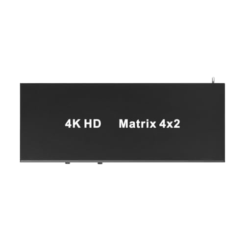 Fnfhsa -Kompatibler Matrix 4X2 Switch Splitter 4K 30Hz mit Audiounterstützung 3D-Funktion für DVD HDTV TV-Box Projektor EU-Stecker Fnfhsa -Kompatibler Matrix 4X2 Switch Splitter 4K 30Hz mit Audiounterstützung 3D-Funktion für DVD HDTV TV-Box Projektor EU-Stecker von Fnfhsa