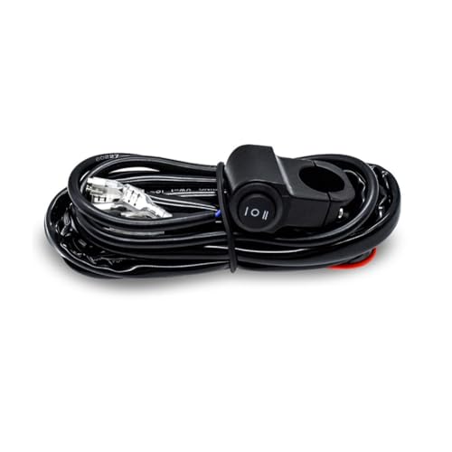 Fnfhsa Motorrad-Scheinwerfer, Schalter, Lichtleiste/Arbeitslicht, Nebelscheinwerfer, An/Aus, Kabelbaum für Auto, Boot, Kabelzubehör Fnfhsa Motorrad-Scheinwerfer, Schalter, Lichtleiste/Arbeitslicht, Nebelscheinwerfer, An/Aus, Kabelbaum für Auto, Boot, Kabelzubehör von Fnfhsa