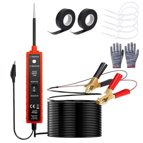Fnfhsa Stromkreisprüfer, 6 V - 24 V Gleichstrom, Prüflampe, Auto-Sicherungsprüfwerkzeug, 12 V Kurzschlussdetektor, 12 V Elektrisches Testkit A Fnfhsa Stromkreisprüfer, 6 V - 24 V Gleichstrom, Prüflampe, Auto-Sicherungsprüfwerkzeug, 12 V Kurzschlussdetektor, 12 V Elektrisches Testkit A von Fnfhsa