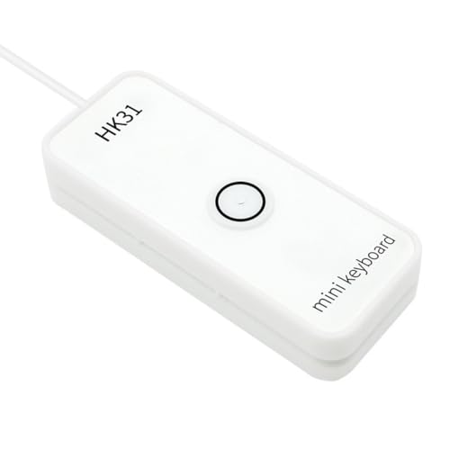 Fnfhsa Tastatur USB-Makro-Programmiertaste USB-Anschlusstastatur mit Braille-Design zum Arbeiten und Spielen Tragbare Tastatur,A von Fnfhsa
