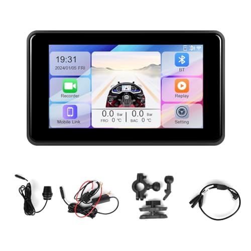 Fnfhsa Tragbare 5-Motorrad-DVR-Dashcam, Carplay, Android Auto, IP68, Wasserdicht, Front-/Rückkamera, Bluetooth Fnfhsa Tragbare 5-Motorrad-DVR-Dashcam, Carplay, Android Auto, IP68, Wasserdicht, Front-/Rückkamera, Bluetooth von Fnfhsa
