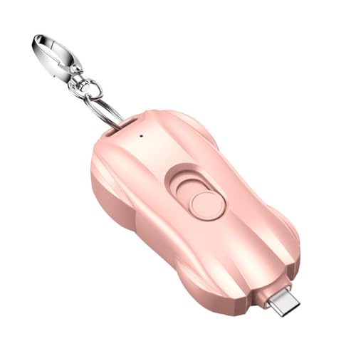 Fnfhsa Tragbare Mini-Powerbank mit 600 MAh Als Schlüsselanhänger, Ultradünnes Typ-C-Notladegerät, Kompakte Stromversorgungslösung für Den Außenbereich B von Fnfhsa