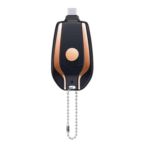 Fnfhsa Tragbares Schlüsselanhänger-Powerbank 1200mAh Type-C Notfall-Ladegerät Kompakte Outdoor-Stromlösung B Fnfhsa Tragbares Schlüsselanhänger-Powerbank 1200mAh Type-C Notfall-Ladegerät Kompakte Outdoor-Stromlösung B von Fnfhsa