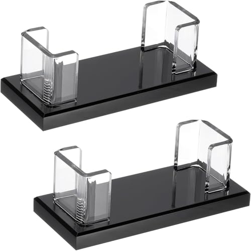 Fnfhsa Visitenkartenhalter Aus Acryl für Den Schreibtisch, 2 Stück Visitenkartenhalter für Den Schreibtisch, Acryl-Visitenkartenständer-Organizer von Fnfhsa