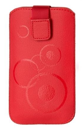 Handy Tasche rot geeignet für Olympia Bella - Schutz Hülle Etui Gürteltasche Slim Case Sleeve von Fo.