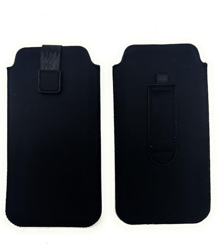 Premium Handy Tasche Schutz Hülle Etui Slim Case Sleeve Gürteltasche schwarz für Samsung Galaxy A34 5G / A55 5G von Fo.