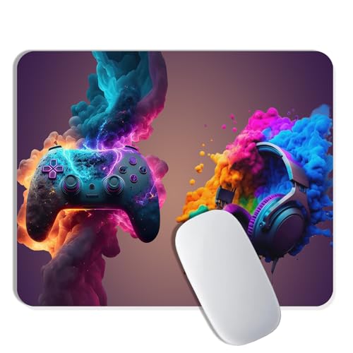 Mauspad 260x210mm Gaming Mauspad mit Wasserdicht und Rutschfester Gummi, Mousepad für PC-Büro, Arbeit, Gaming, Studium, Laptop, Computer, Zuhause(Model-C) von FoBianJie