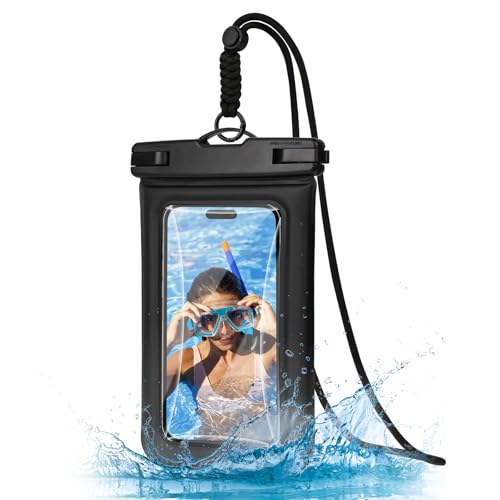 Wasserdichte Handyhülle IPX8 Unterwasser Handytasche, Wasserfeste Hülle für Schwimmen mit Trageband, Wasserfeste Handytasche für iPhone 16/15/14/13/Pro Max Samsung Smartphone bis zu 7,5 Zoll (Schwarz) Wasserdichte Handyhülle IPX8 Unterwasser Handytasche, Wasserfeste Hülle für Schwimmen mit Trageband, Wasserfeste Handytasche für iPhone 16/15/14/13/Pro Max Samsung Smartphone bis zu 7,5 Zoll (Schwarz) von FoBianJie