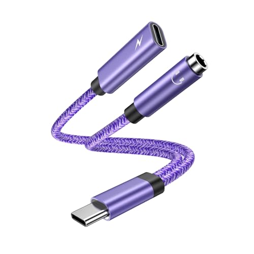 Adapter USB C auf Klinke AUX 3,5 mm, 2 in 1 Typ C, Kopfhörerbuchse mit Schnellladung, Kabel für Samsung Galaxy S25 S24 Ultra S23 FE S22 S21 A55 5G A54 A53 A35 A34 A25, iPhone 16 15 Plus Pro Max, Adapter USB C auf Klinke AUX 3,5 mm, 2 in 1 Typ C, Kopfhörerbuchse mit Schnellladung, Kabel für Samsung Galaxy S25 S24 Ultra S23 FE S22 S21 A55 5G A54 A53 A35 A34 A25, iPhone 16 15 Plus Pro Max, von FoBrown