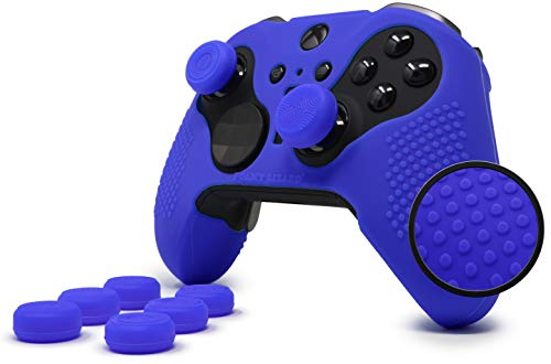Foamy Lizard Elite Series 2 Noppengriff-Schutzfolie für Xbox-One-Elite-Serie 2 Controller (nicht für Serie X/S/Elite 1) von Foamy Lizard – schweißfreies Silikon mit flachen Anti-Rutsch-Stollen und 8 von Foamy Lizard