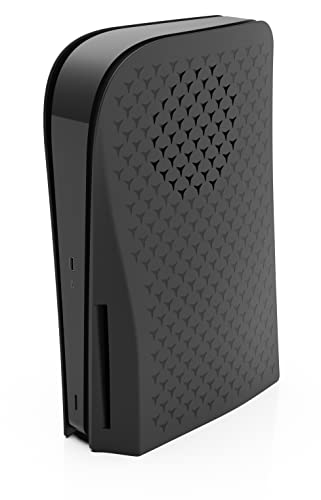Foamy Lizard StealthPlates PS5 Kühlungsblende für die Playstation 5 Konsole, Ersatzgehäuse, schützendes hochfestes ABS, Belüftungsschlitze, präzise Passform (Black Viper - Disc Edition) von Foamy Lizard