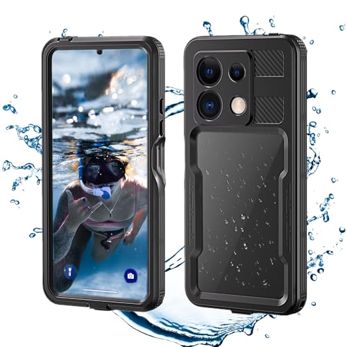 Xiaomi Redmi Note 13 Hülle,IP68 Wasserdicht Handyhülle Redmi Note 13 5G Stoßfest Staubdicht Outdoor Panzerhülle mit Integrierter Displayschutz 360 Grad Rundumschutz Unterwasser Schutzhülle Schwarz Xiaomi Redmi Note 13 Hülle,IP68 Wasserdicht Handyhülle Redmi Note 13 5G Stoßfest Staubdicht Outdoor Panzerhülle mit Integrierter Displayschutz 360 Grad Rundumschutz Unterwasser Schutzhülle Schwarz von FocRelaxer