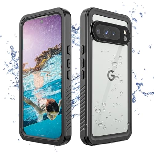 FocRelaxer für Pixel 9 Pro XL Hülle,IP68 Wasserdicht Stoßfest Staubdicht Unterwasser Handyhülle Integrierter Displayschutz Robust Case,360 Grad Ganzkörper Schutzhülle für Google Pixel 9 Pro XL 6,8" von FocRelaxer