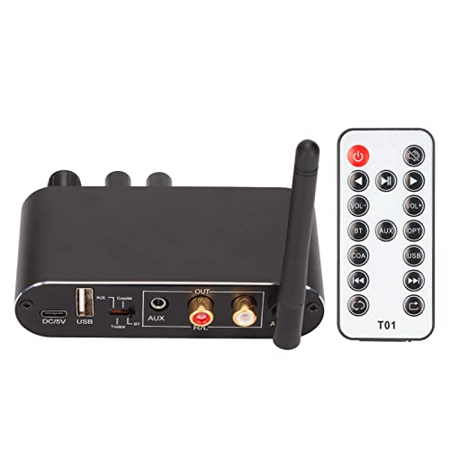Focket Digital Analog Audio Wandler mit 5.0 Bluetooth Empfänger, USB Optische Digital oder Koaxialsignale auf 2 Analog L/R, 3.5mm AUX DAC Wandler für TV Telefon Tablet, 32kHz, Focket Digital Analog Audio Wandler mit 5.0 Bluetooth Empfänger, USB Optische Digital oder Koaxialsignale auf 2 Analog L/R, 3.5mm AUX DAC Wandler für TV Telefon Tablet, 32kHz, von Focket