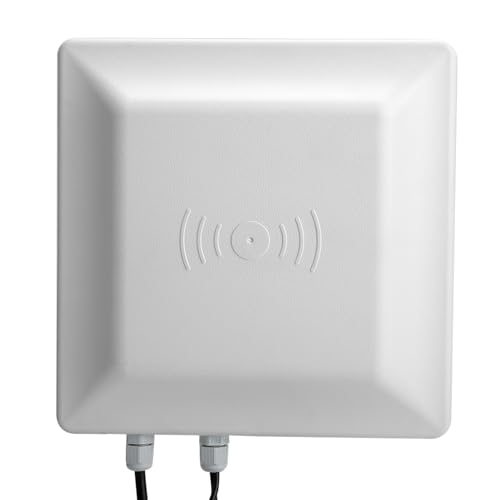 Focket UHF-RFID-Kartenleser, IP65 Wasserdichter 10M Long Range 57600BPS-Datenratenkartenleser Unterstützt RS485, RS232, Wiegand26/34bit, USB-Kommunikation für die Zugangskontrolle des Parksystems(EU) von Focket