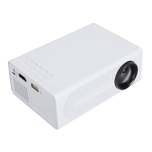 Projektor, Full HD 1080P Tragbarer Projektor, Outdoor-Filmprojektor, Heimkino-Videoprojektor, Kompatibel mit TV-Stick/Smartphone/PC/USB/AV/TF-Karte/Laptop (EU-Stecker) von Focket
