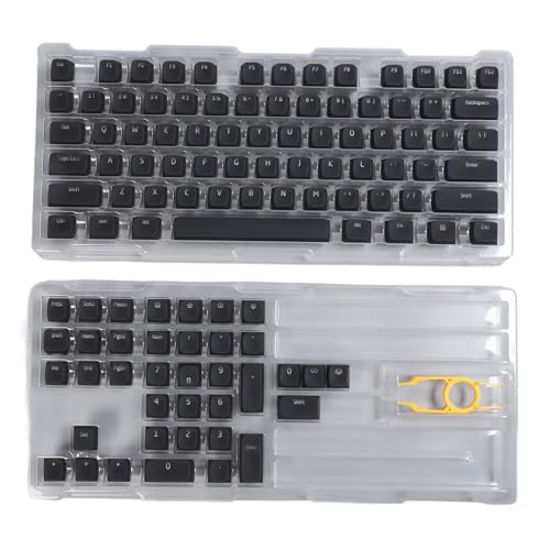 113 Tasten PBT-Tastenkappen, Benutzerdefiniertes Tastenkappen-Set, Benutzerdefinierte Tastatur-Tastenkappen für Mechanische Tastaturen mit 61/64/68/72/82/84/87/104/108 Tasten von Fockety