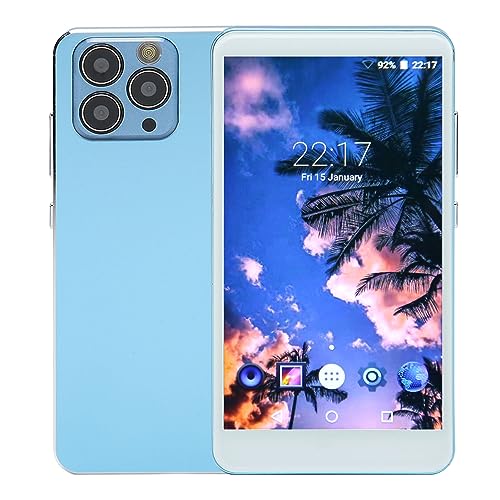 8GB MP3-Player mit Bluetooth und WiFi, 5,0 voller Touchscreen MP3 MP4-Player, tragbarer digitaler HiFi-verlustloser Musik-Player mit Kamera, FM-Radio, Recorder (Blau) von Fockety