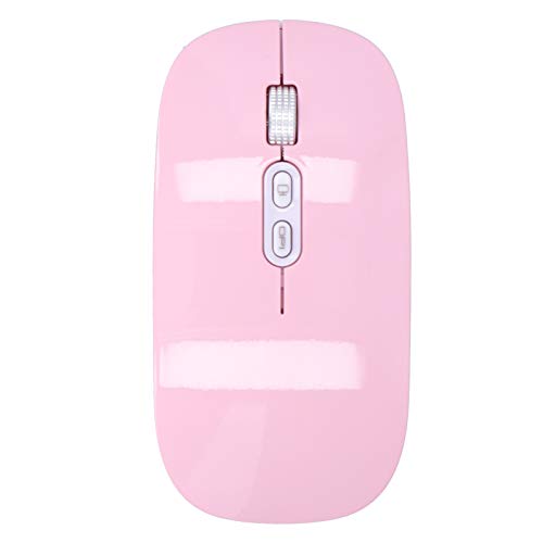 CUYT Gaming Mouse, Upport 2,4 GHz 3 Stufen DPI Wireless Mouse 3 Stufen Einstellbares modisches Erscheinungsbild für den Desktop für Notebooks(Rose Gold) von Fockety