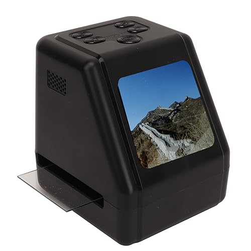Dia-Scanner, 2-Zoll-Bildschirm Konvertieren Sie 135 126 110 8mm Dias in 12MP JPG Digitalfotos Fotoscanner Betrachten Bearbeiten Konvertieren Speichern Negativscanner von Fockety