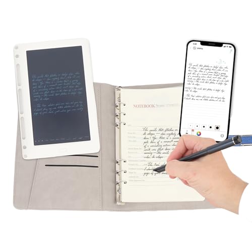 Digital Smart Pen Notebook und Schreibboard -Set, Digitales Notizbuch mit Smart Pen mit Echtzeitsynchronisierung Zum Digitalisieren, Speichern und Freigeben von Papiernoten (Blue) von Fockety