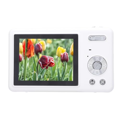 Digitalkamera, 50 MP, 4K-Autofokus-Kamera, 16-facher Digitalzoom-Kamera mit 2,4-Zoll-IPS-Bildschirm, Anti-Shake-Selfie für Anfänger, Teenager, Reise-Selfies, Videotagebücher (64GB) von Fockety