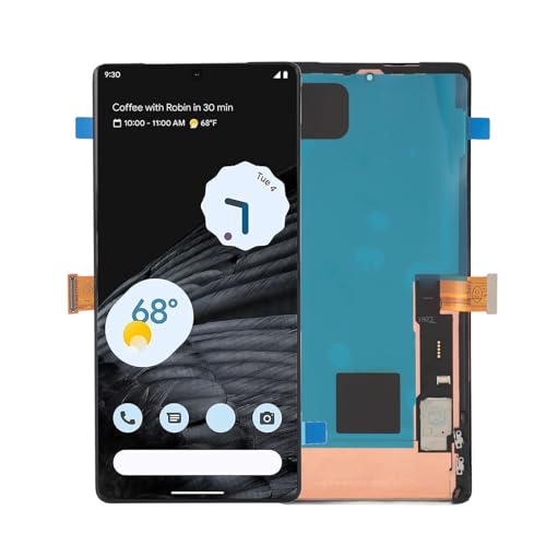 Fockety 6,7 Zoll Bildschirm für Google Pixel 7 Pro, Bildschirmersatz für Pixel 5G GP4BC GE2AE LED Touchscreen Digitizer Baugruppe mit Reparaturwerkzeugen für Google Pixel 7 Pro von Fockety