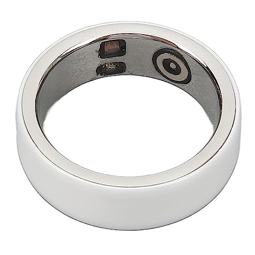 Fockety Fitness-Tracker-Smart-Ring, Wiederaufladbar Intelligenter Gesundheitsring IPX8 Wasserdicht Aktivitäts-Tracker-Armband mit Herzfrequenz-Messgerät Schlafmonitor Schrittzähler (21#) von Fockety