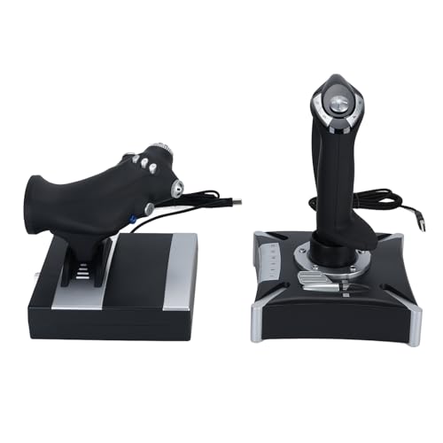 Fockety Flugsimulator Joystick & Ghrottle mit Vibration, Flugsimulationssystem Joystick & Ghrottle mit 4 Achsen, 8-Wege POV und 16 programmierbaren Tasten für Xbox Series X/S und PC Fockety Flugsimulator Joystick & Ghrottle mit Vibration, Flugsimulationssystem Joystick & Ghrottle mit 4 Achsen, 8-Wege POV und 16 programmierbaren Tasten für Xbox Series X/S und PC von Fockety