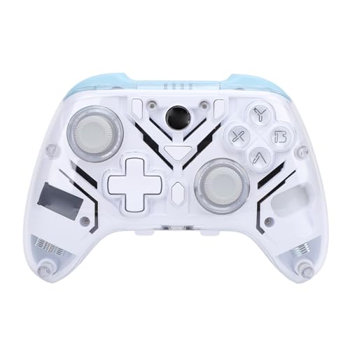 Fockety Gamecontroller, Bluetooth-Controller, Gaming-Controller, Switch-Controller, PC-Controller, Pro-Controller, Kompatibel mit Switch, für Android, OS X, Steam Deck, (White) von Fockety