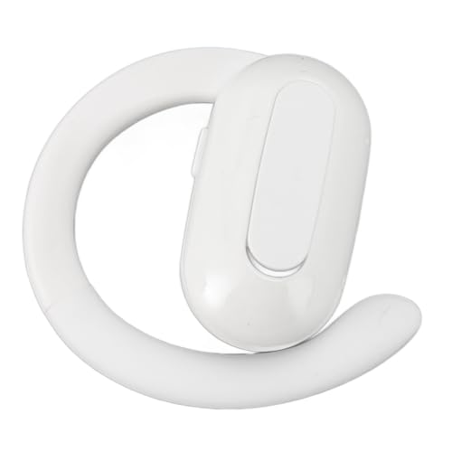 Fockety Kabellose Ohrhörer, Bluetooth Kopfhörer, Sport Ohrhörer mit Ohrbügeln, Over Ear Stereo Bass Kopfhörer für das Lauftraining, Lauf Kopfhörer für Mobiltelefone (White) von Fockety