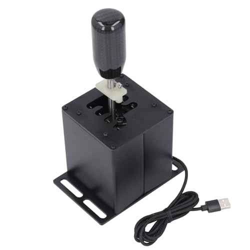 Fockety PC USB Simulator Schalthebel für G27 G29 T300, Sequenzieller H Schalthebel Am Lenkrad mit Schraubenzubehör, Sim Rennspiele PC USB Simulator Rennschalthebel von Fockety