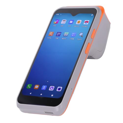 Fockety POS-Belegdrucker, 58-mm-Handheld-Thermo-POS-Drucker mit 6,2-Zoll-Touchscreen, 2 GB RAM + 16 GB ROM, POS-Maschinenterminaldrucker, Unterstützt Bluetooth und NFC, für Android 10 von Fockety