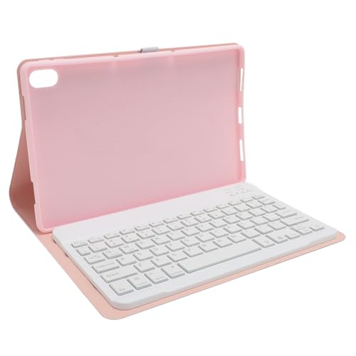 Fockety Tablet-Hülle mit Magnetischer, Abnehmbarer -Tastatur, PU-Lederhülle für Tab P11 P11Plus 11 Zoll Tablet, Tablet-Tastaturhülle mit RGB-Hintergrundbeleuchtung, Ständer (PINK) von Fockety